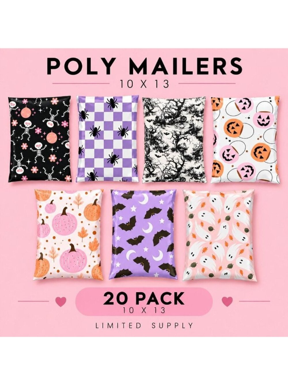 Halloween Mixed Poly Mailers 20pack